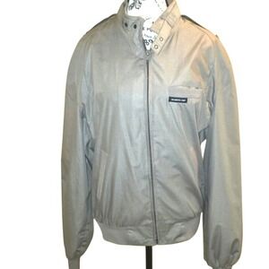 Vintage Members Only Tan Lightweight Mens Racer Jacket Sz 40 (Medium)